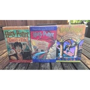 Harry Potter Audiobooks Cassette Lot Books 1 2 4 Jim Dale Unabridged